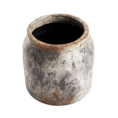 Cepheus Gray 11.02" Indoor / Outdoor Terracotta Table Vase - Image 0