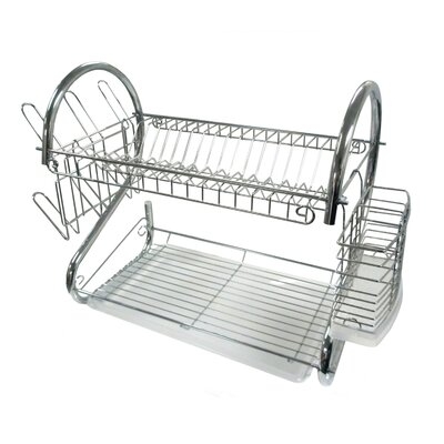 Stainless Steel 2 Tier Dish Rack - Image 0