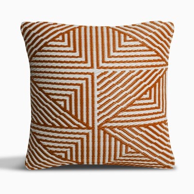 Tokyo  Outdoor Accent Pillow - Burnt Orange (16.5" X 16.5") - Image 0
