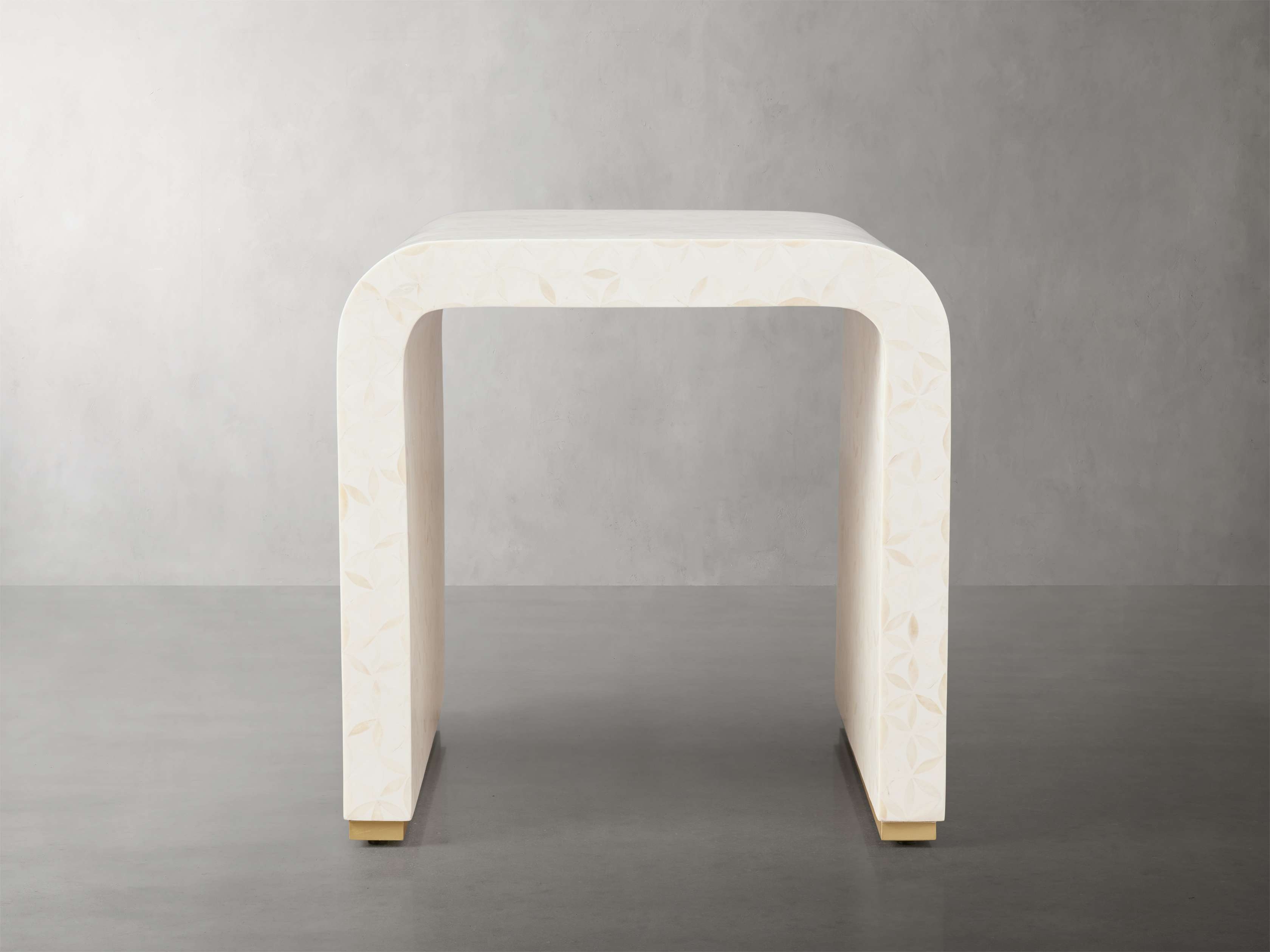 Visola End Table in Wood White - Image 0
