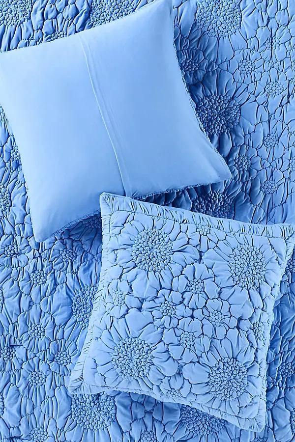 Dahlia Cotton Jersey Floral Euro Sham - Image 0