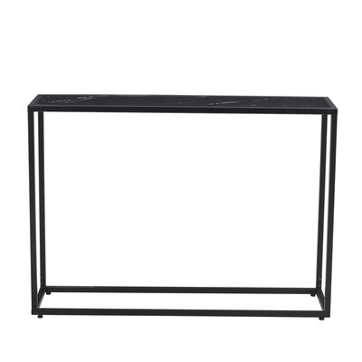 Console Talbe Porch Table Sofa Sidetable, Black - Image 0