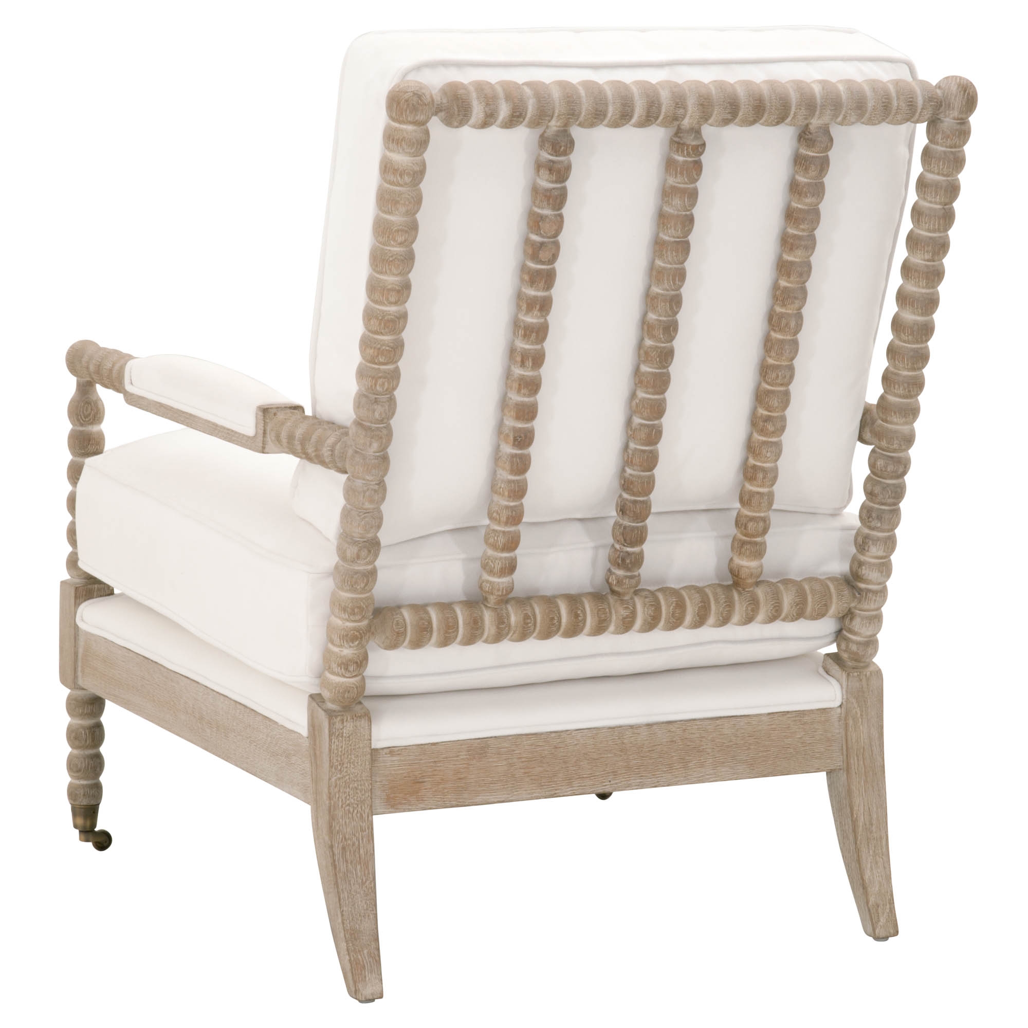 Rouleau Club Chair, LiveSmart Peyton-Pearl, Natural Gray Oak - Image 3