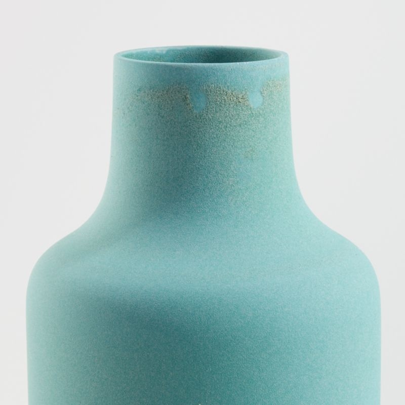 Leuvan Seafoam and White Two-Tone Vase - Image 3