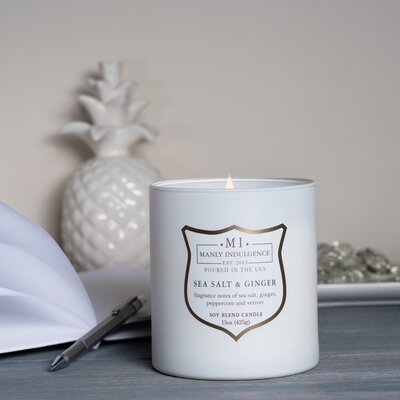 Signature Sea Salt and Ginger Scented Jar Candle - Image 0