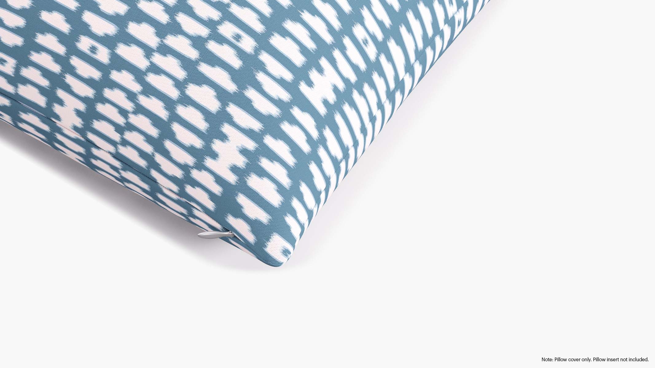 Throw Pillow Cover 26", Dusty Blue Odalisque, 26" x 26" - Image 1