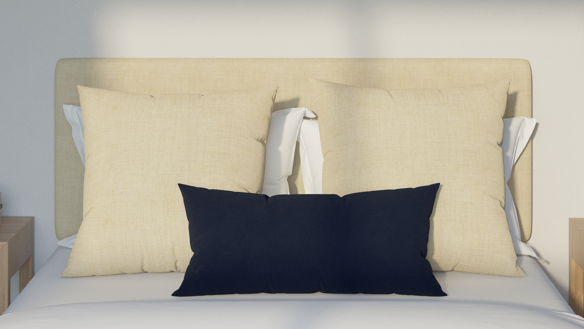 Throw Pillow 14" x 30", Navy Classic Velvet, 14" x 30" - Image 2
