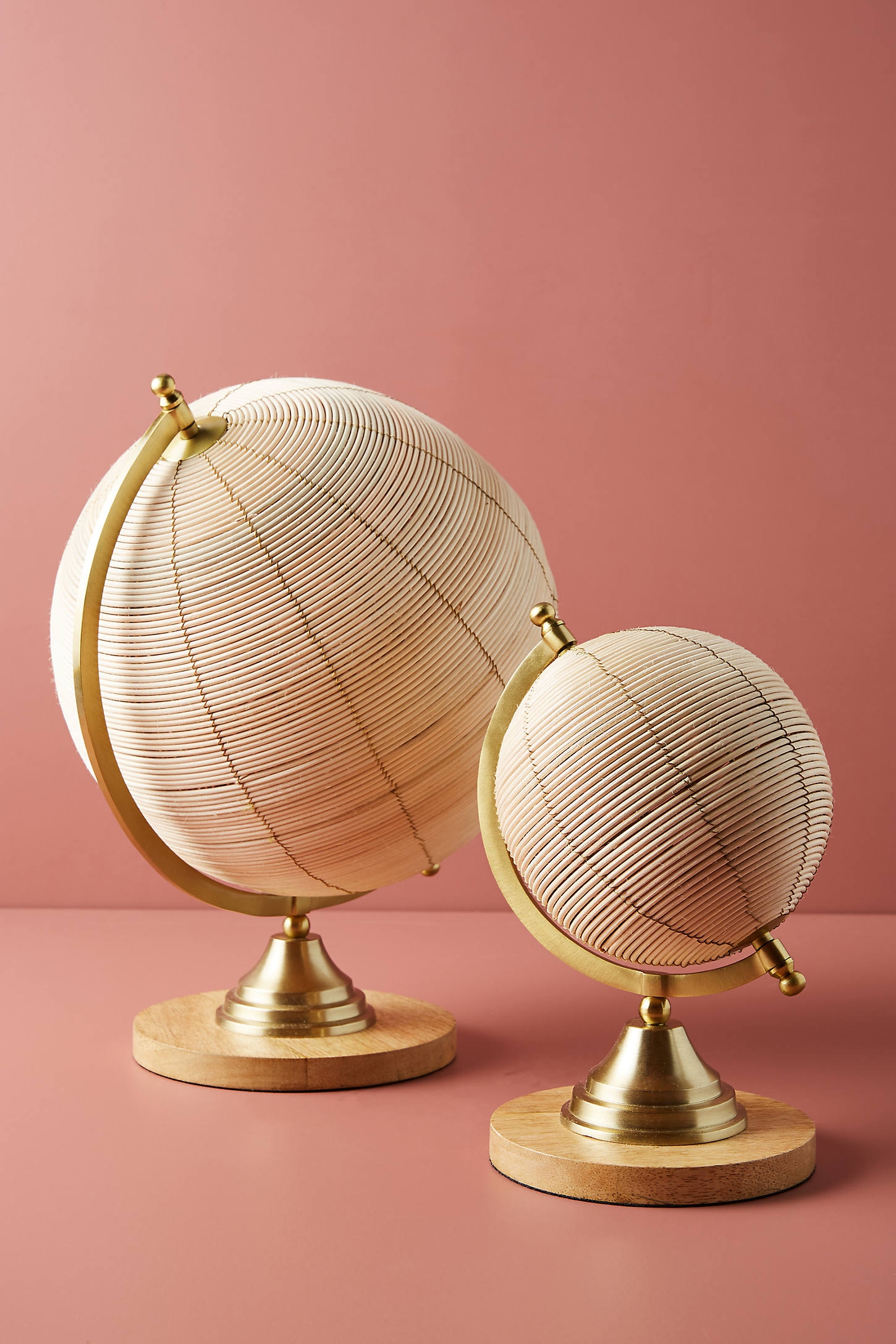 Rattan Globe Decorative Object - Image 0