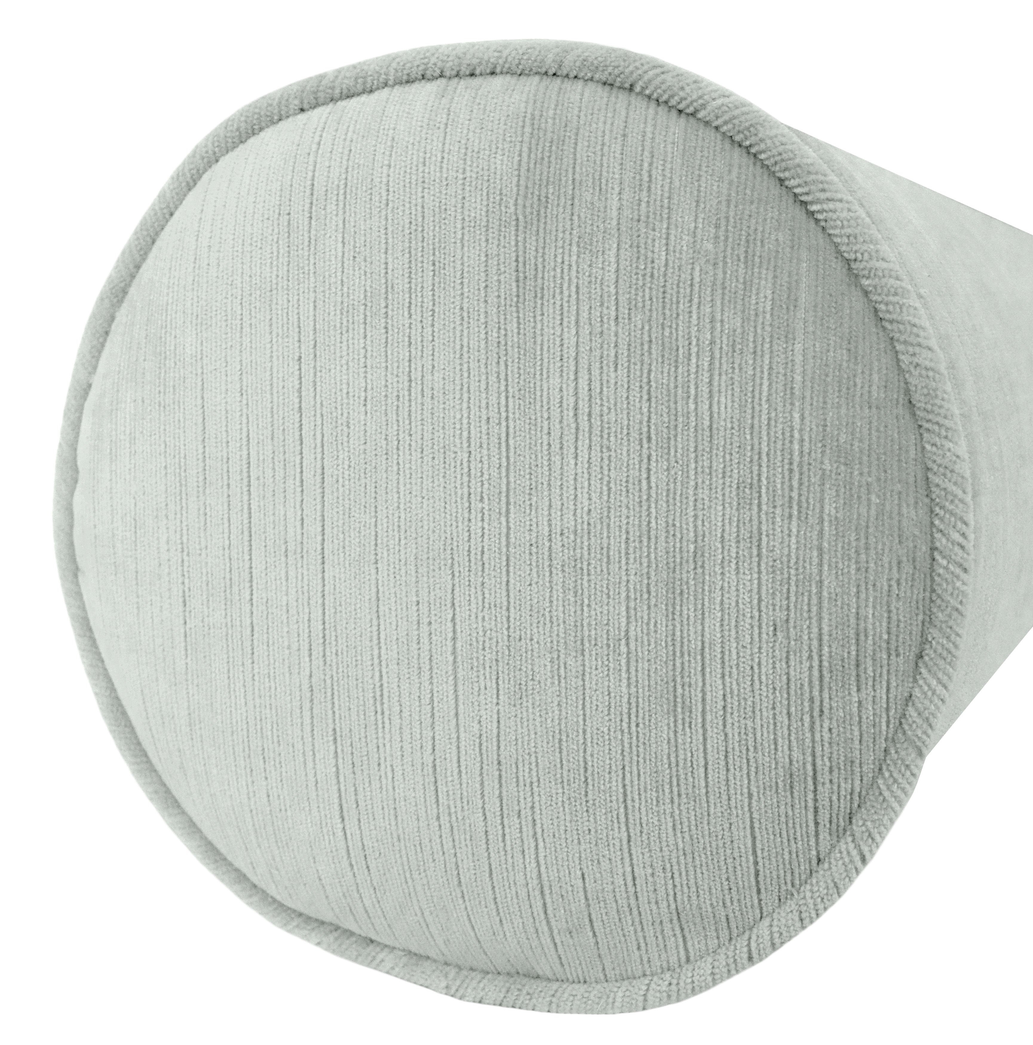 THE BOLSTER :: STRIE VELVET // CLOUD - Sample 4" X 4" - Image 3