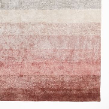 Stripe Gradiant Rug, 8'x10', Dusty Blush - Image 3