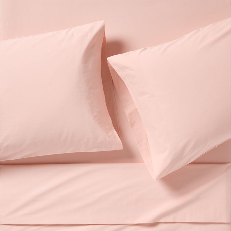Cozy Cloud Elegant Pink Organic Cotton Kids Queen Sheet Set - Image 2