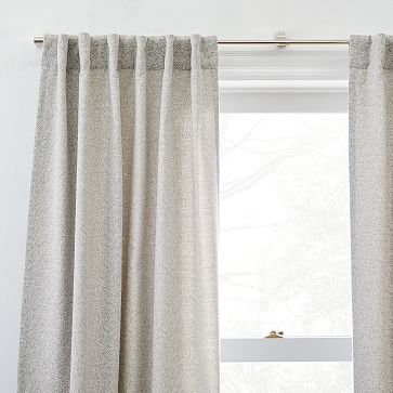 Dash Jacquard Curtain, Pearl Gray, 48"x108" - Image 3