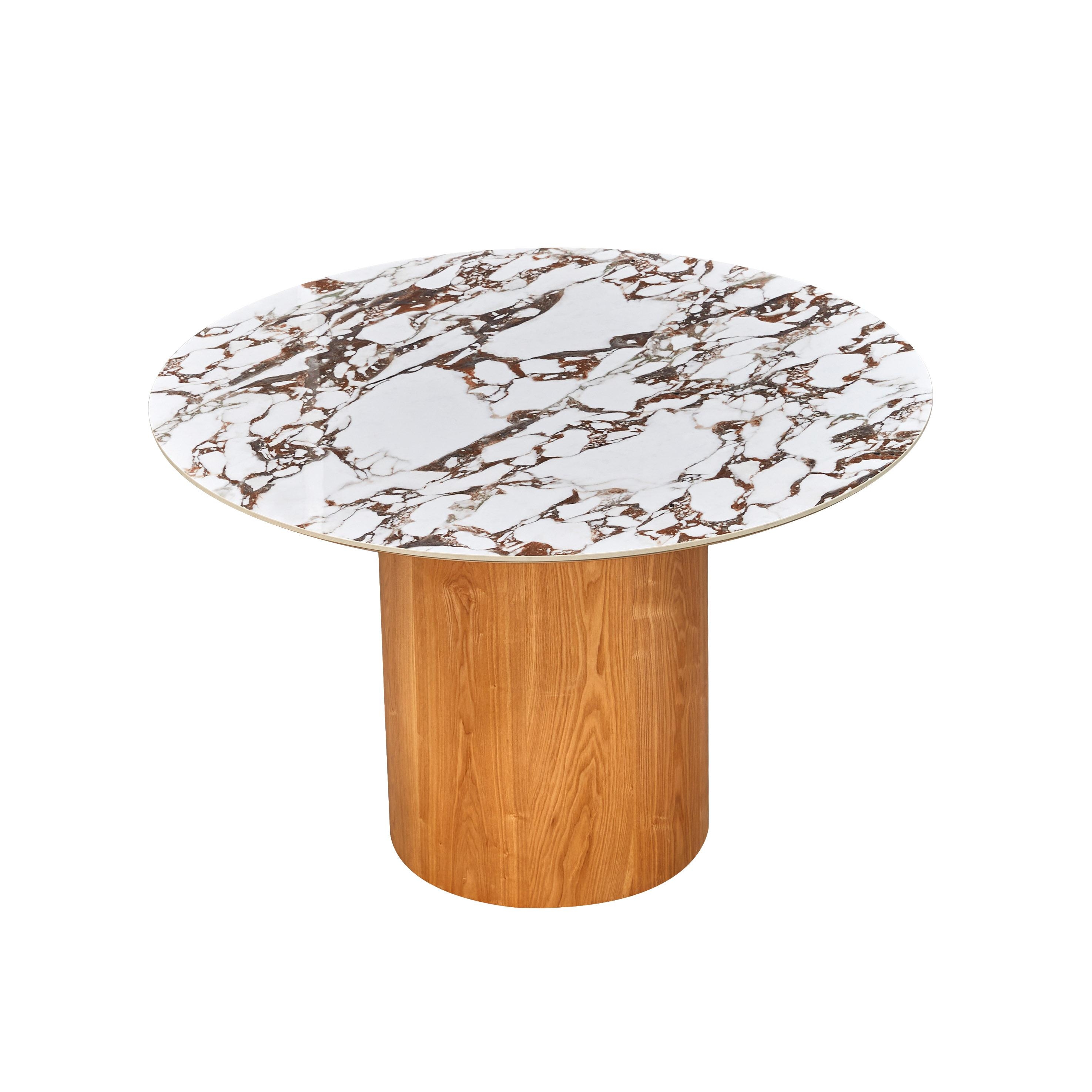 Tamara Marble Ceramic Round Dinette Table - Image 1