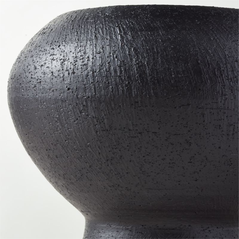 Imre Black Ceramic Vase - Image 3