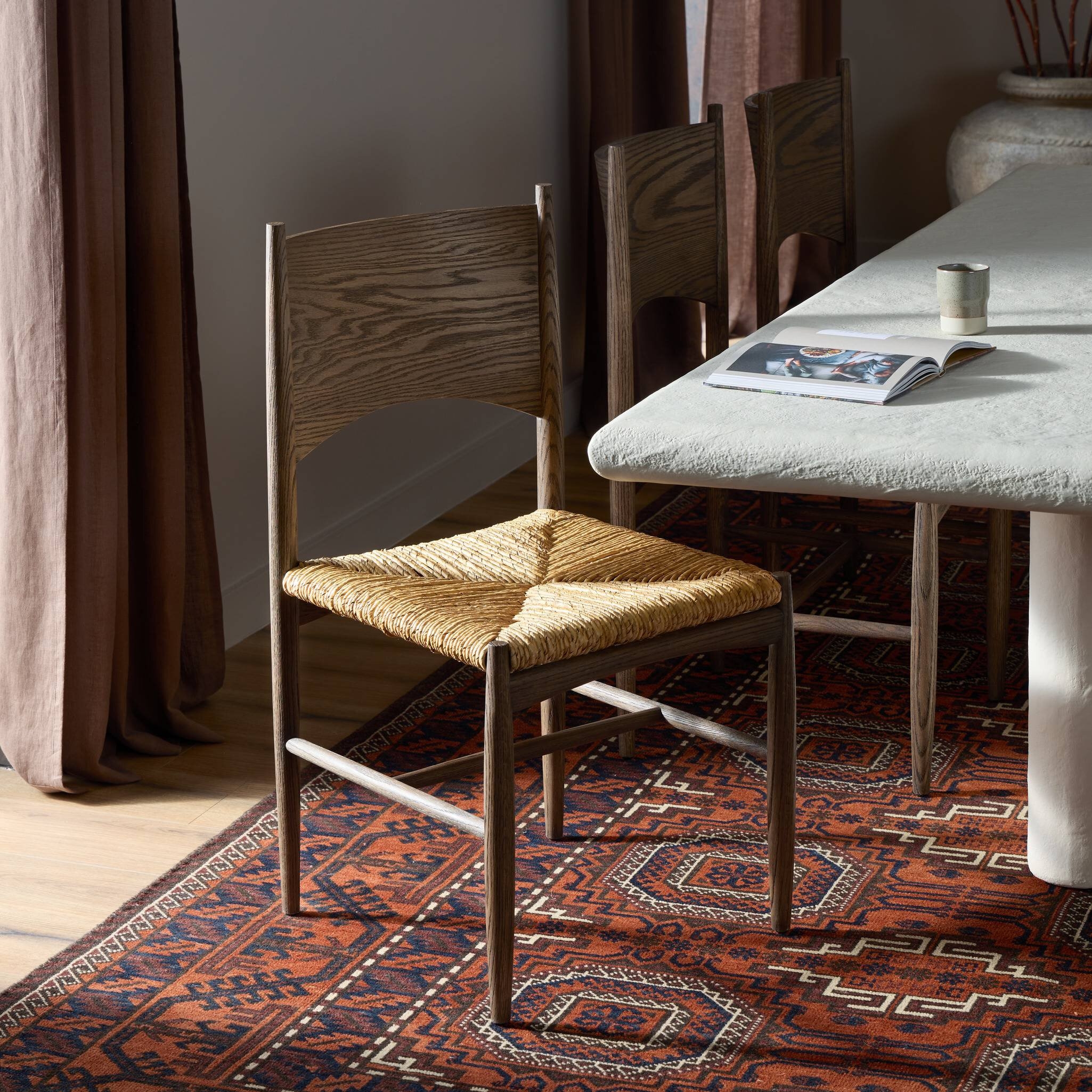 Jovan Dining Chair - Stained Saddle Brown - Image 3