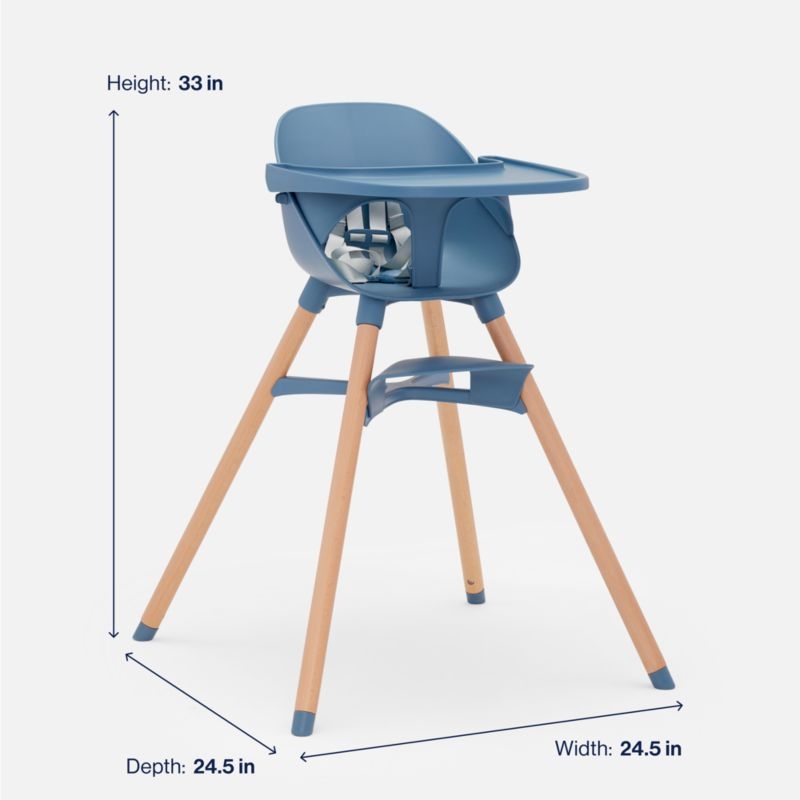 Lalo The Chair 3-in-1 Blueberry Blue Baby High Chair - Image 8