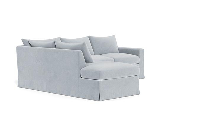 Sloan Slipcovered 3-Seat Left Bumper Sectional - Image 1