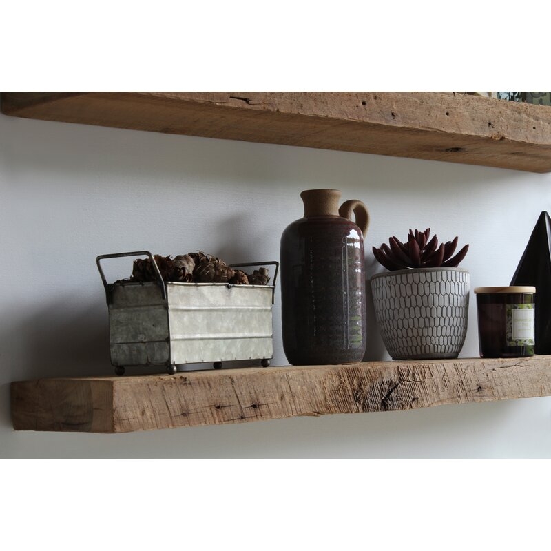 Joao Solid Wood Floating Shelf, Set of 2 - Image 2
