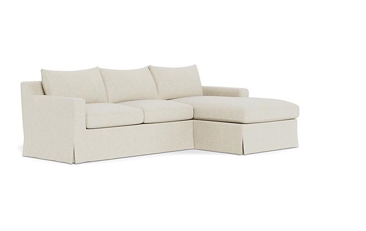 Sloan Slipcovered Right Chaise Sectional - Image 1