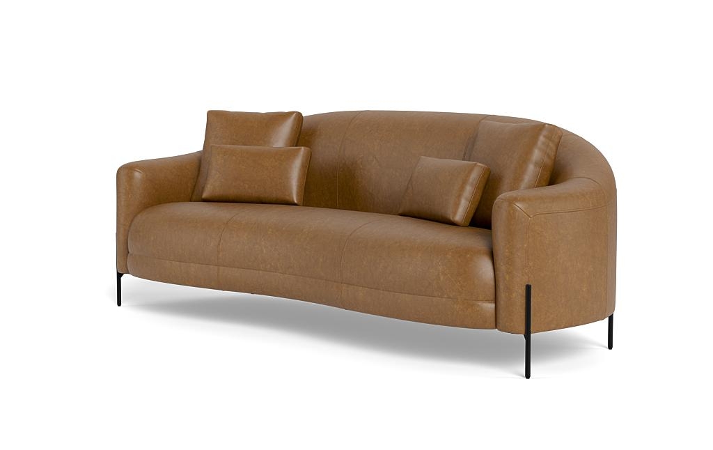 Fiona Leather 3-Seat Sofa - Image 2