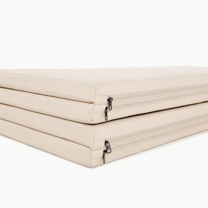 Gathre Ivory Vegan Leather Toddler Tumbling Mat - Image 3