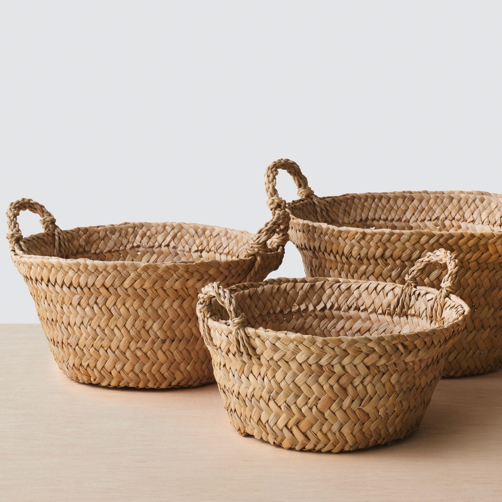 The Citizenry Totora Floor Basket | Large | Brown - Image 1