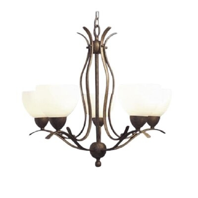 Bromarg 5 - Light Shaded Classic / Traditional Chandelier with Crystal Accents - Image 0