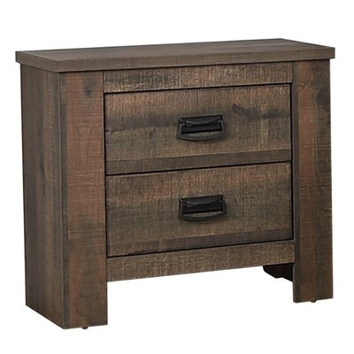Becky 2 - Drawer Nightstand in Weathered Oak - Image 0