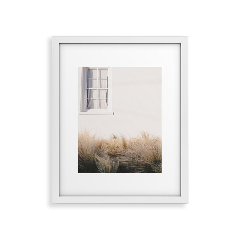 Marfa Minimalism by Ann Hudec - Framed Art Print Modern White 24" x 36" - Image 0
