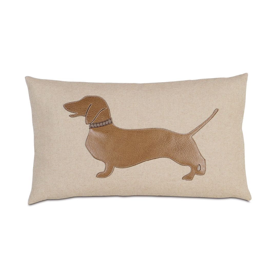 "Eastern Accents Faux Leather Furry Friends Decorative Pillow" - Image 0