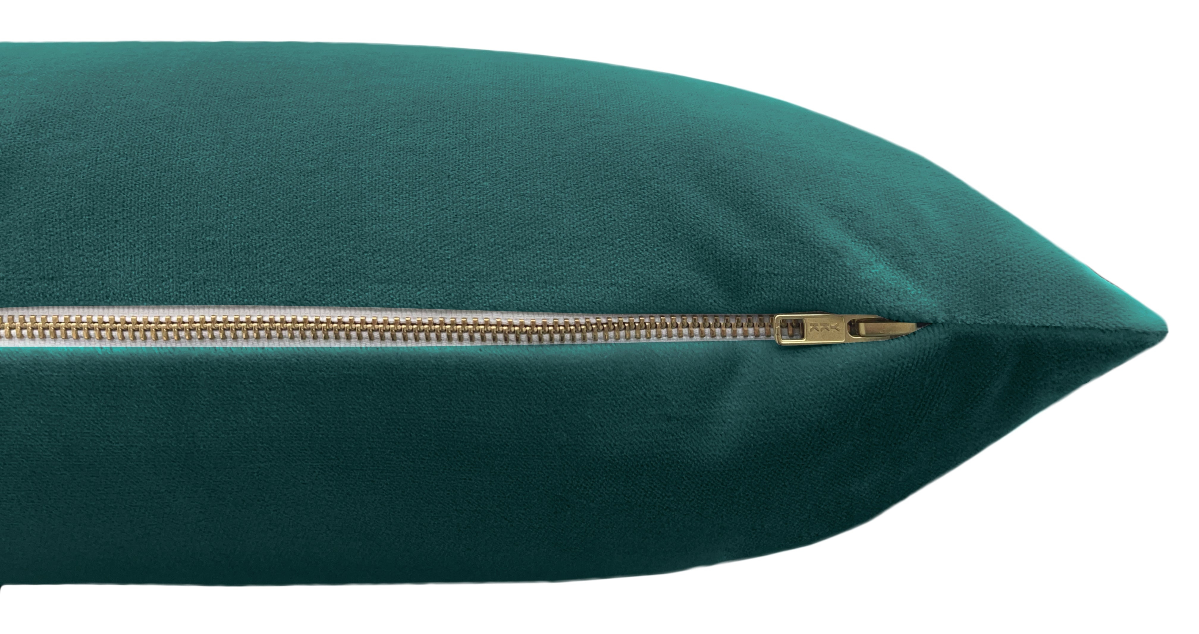 THE XL LUMBAR :: SOCIETY VELVET // PEACOCK - BY THE YARD - Image 1