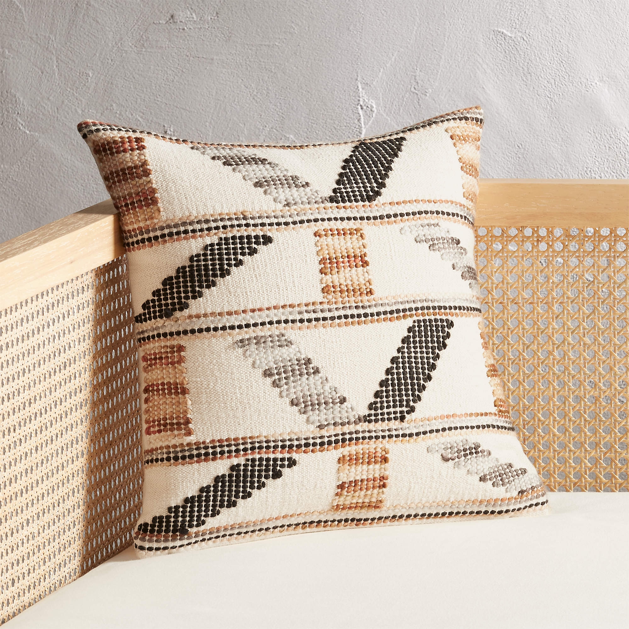 Dorado Handwoven Pillow, Down-Alternative Insert, 16" x 16" - Image 1