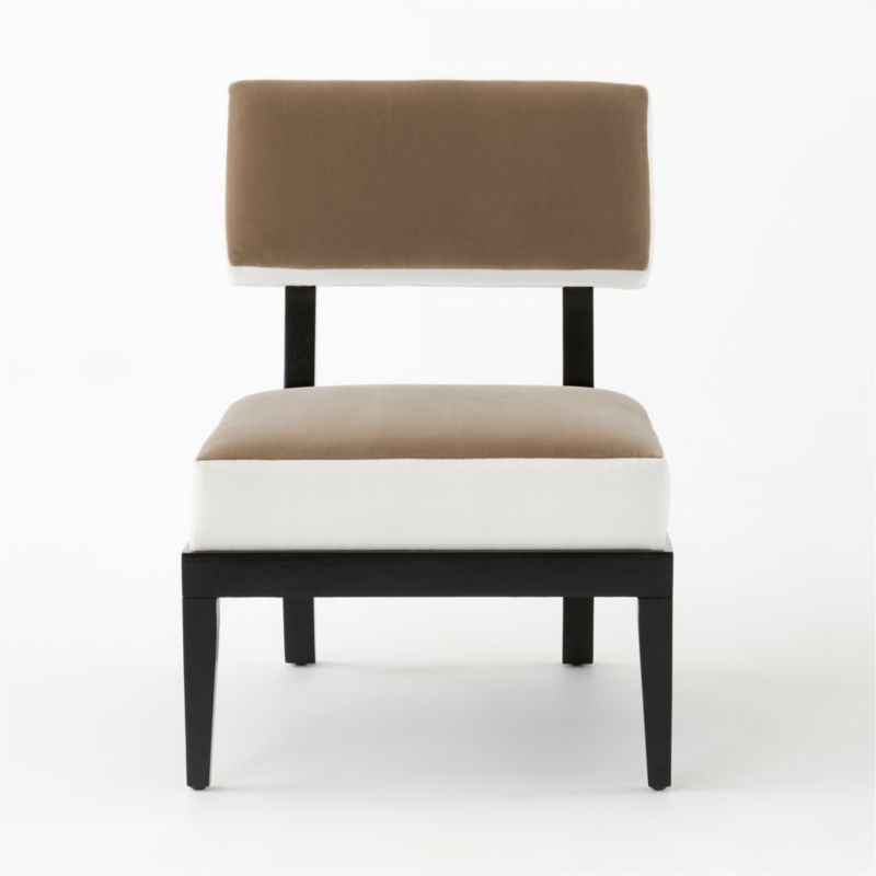 Otello Ebony and White Chair - TAN - Image 2