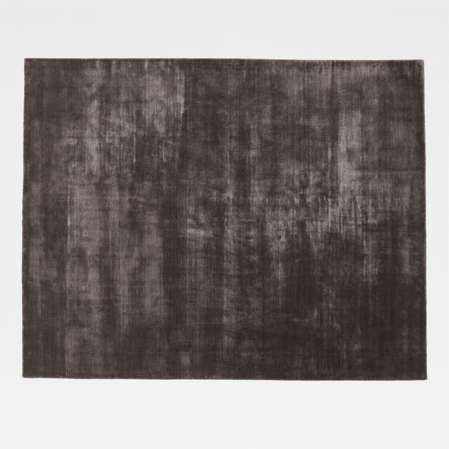 Kole Charcoal Solid Performance Nylon Area Rug 9'X12' - Image 0