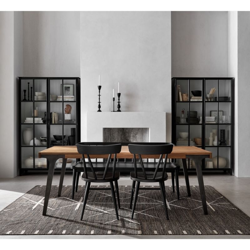 Lakin 81"-119" Teak Extendable Dining Table - Image 1
