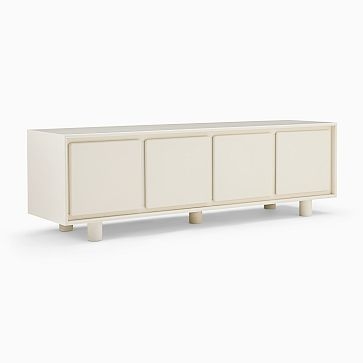 Odell 72" Media Console, Ivory - Image 0