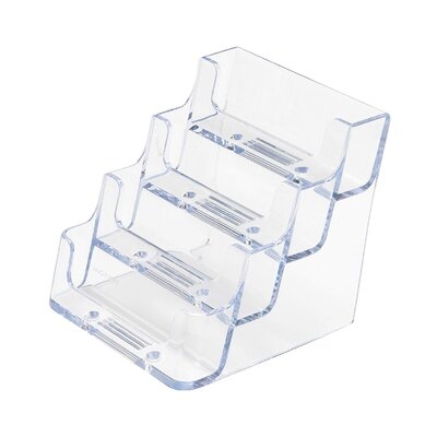 Wartrace Four-Tier-Business-Card-Holder-200-Capacity Clear Gift Card Holder Prepaid Card - Image 0