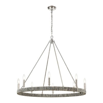 Addysan 8-Light Chandelier In Polished Nickel - Image 0