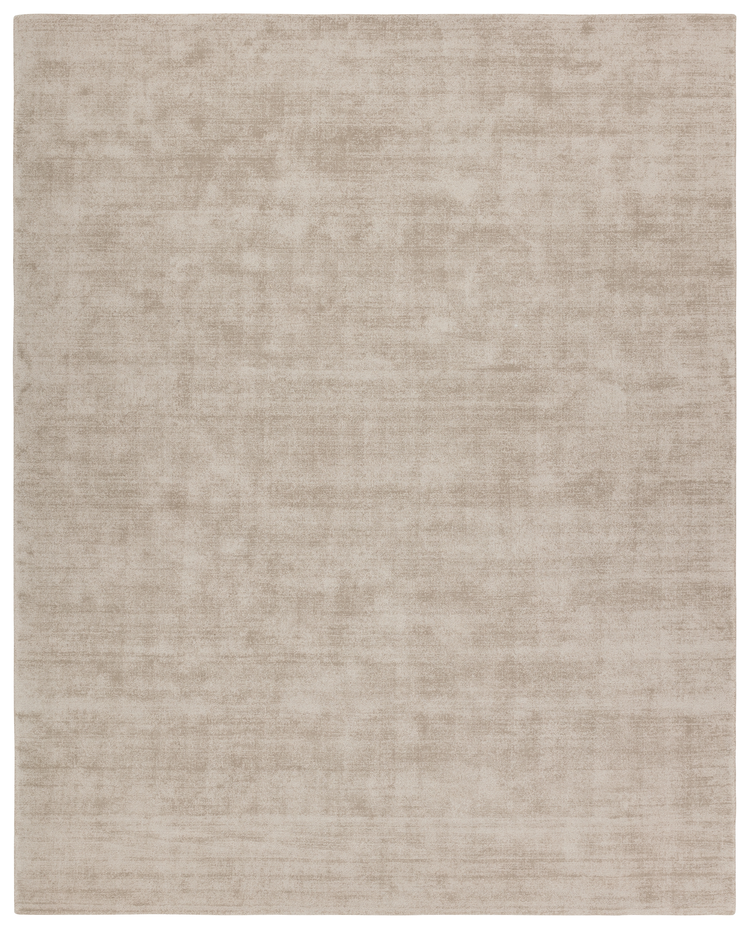 Arcus Handmade Indoor/Outdoor Solid Taupe/ Cream Runner Rug (3'X8') - Image 0
