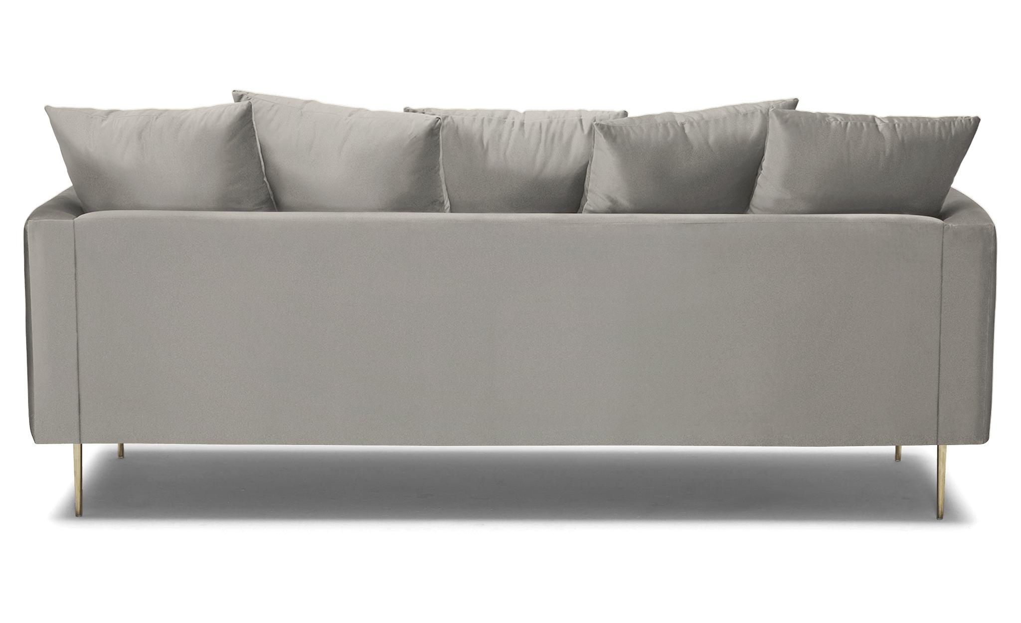 White Aime Mid Century Modern Sofa - Bloke Cotton - Image 4
