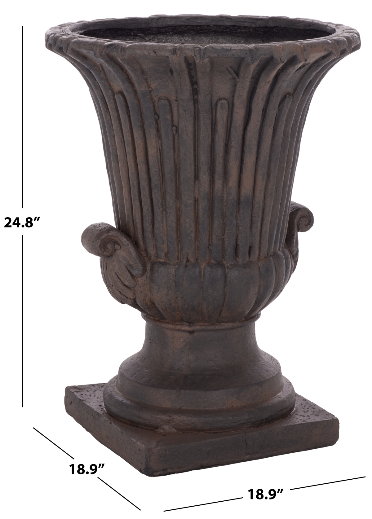 Atlas Planter Pot - Brown - Safavieh - Image 5