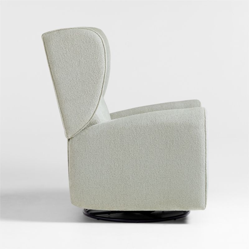 Seesaw Sage Green Electronic Swivel Glider Power Recliner Nursery Chair - Image 2