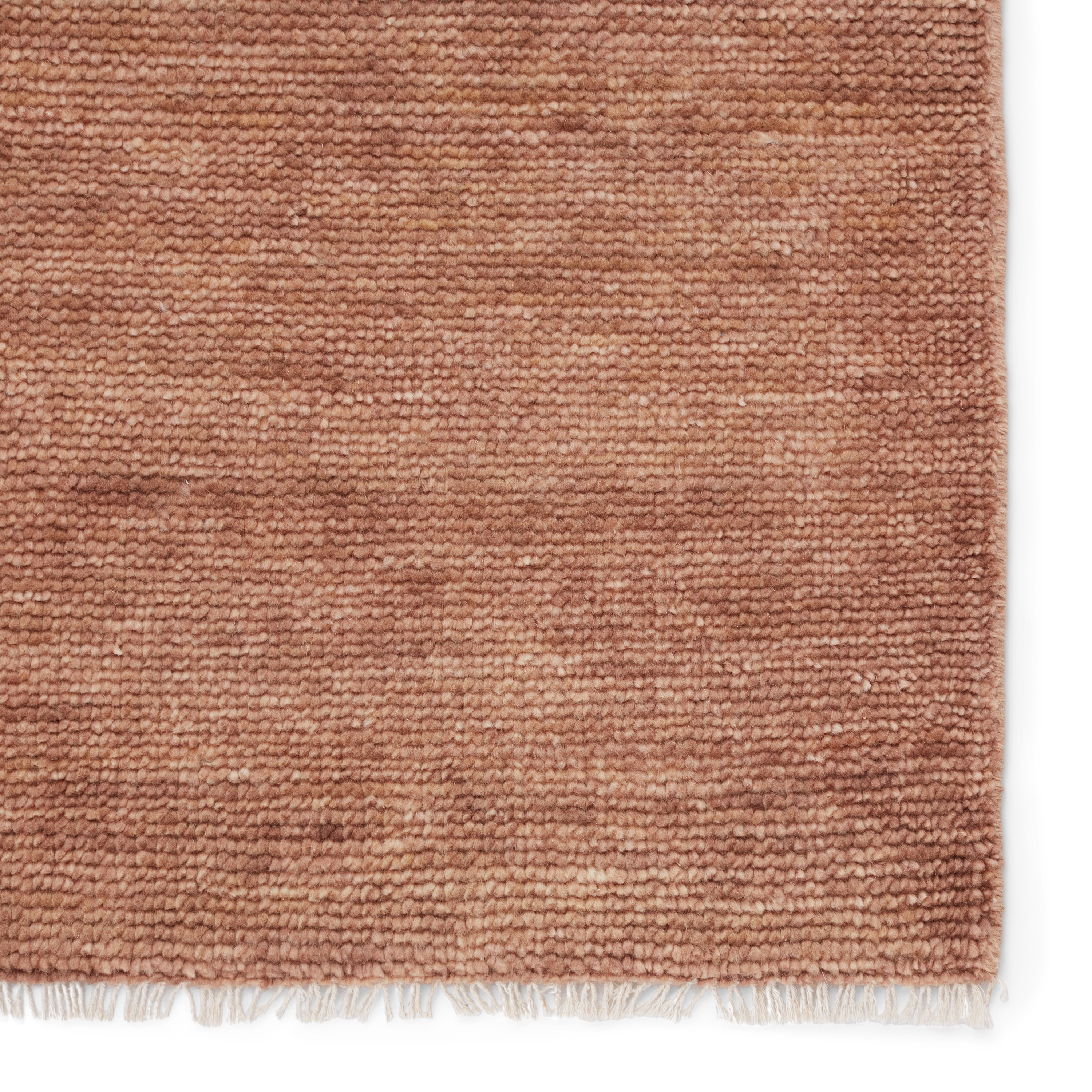 Origin SAG06 Handknotted Solid Light Brown Runner Rug (3'x12') - Image 3