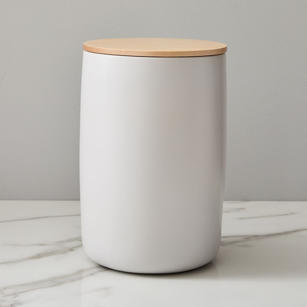 Kaloh Kitchen Storage Jar, Large, White - Image 0