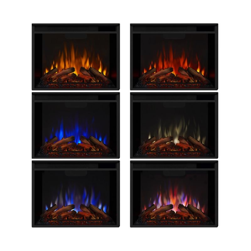 Canyon Dark Cherry Wood Electric Fireplace - Image 10