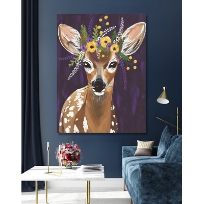 Flora and Fauna Delia by Spring Whitaker - Wrapped Canvas Print - Image 0
