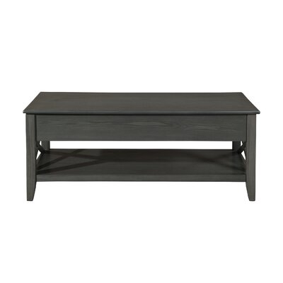 Atherton Farmhouse Faux Wood Lift Top Coffee Table with Storage - Image 0