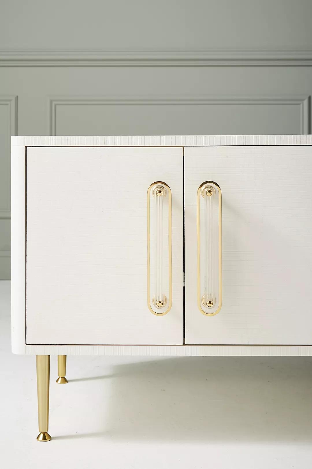 Odetta Media Console By Tracey Boyd in Beige - Image 5