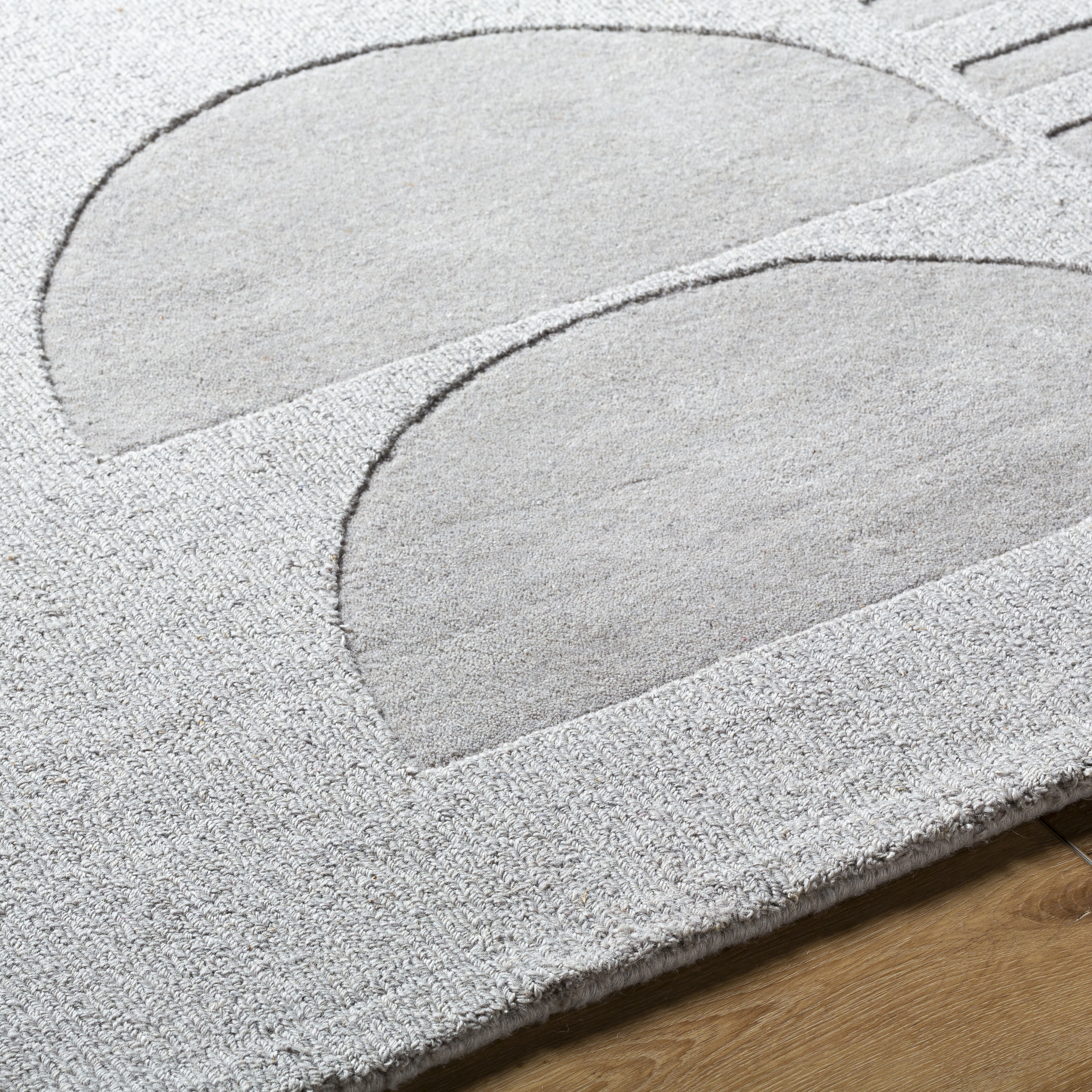 Mystique Gray Indoor 9' x 12' Handmade Rug - Image 2