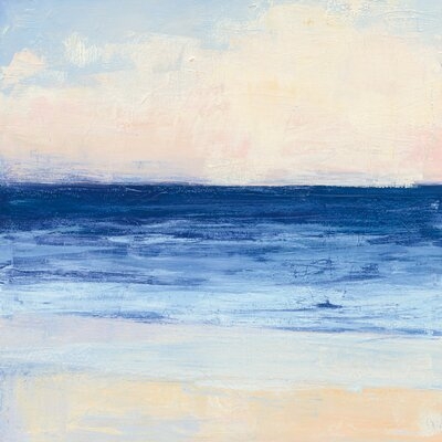 'True Blue Ocean I' by Julia Purinton - Wrapped Canvas Painting Print - Image 0